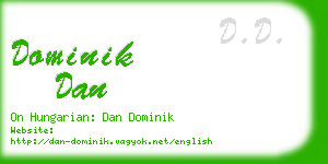 dominik dan business card